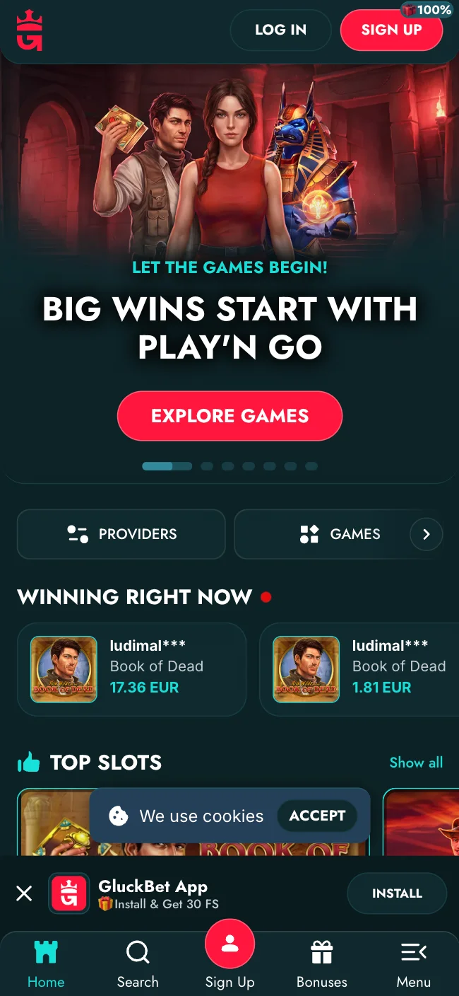 Descargue la app de Gluckbet Casino